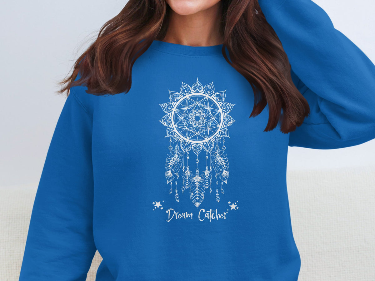 Dream Catcher Sweatshirt – Boho Dreamcatcher Graphic | Vogue Art 