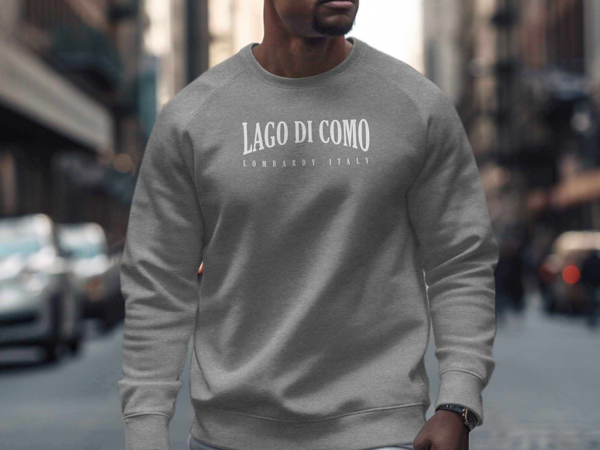 Lago di Como Sweatshirt Light Grey