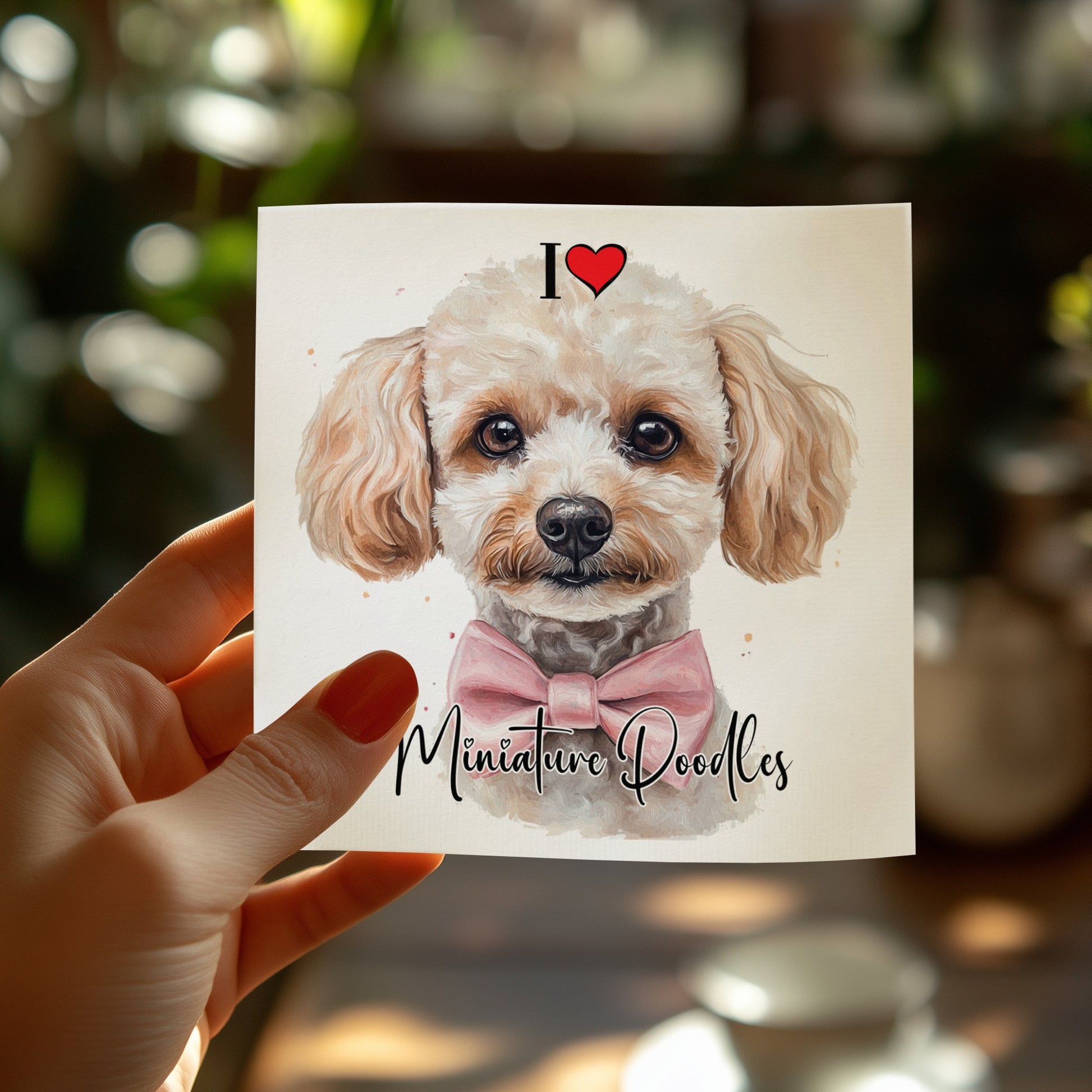 Cute miniature poodle design napkins, a must-have for pet-themed celebrations or gatherings.
