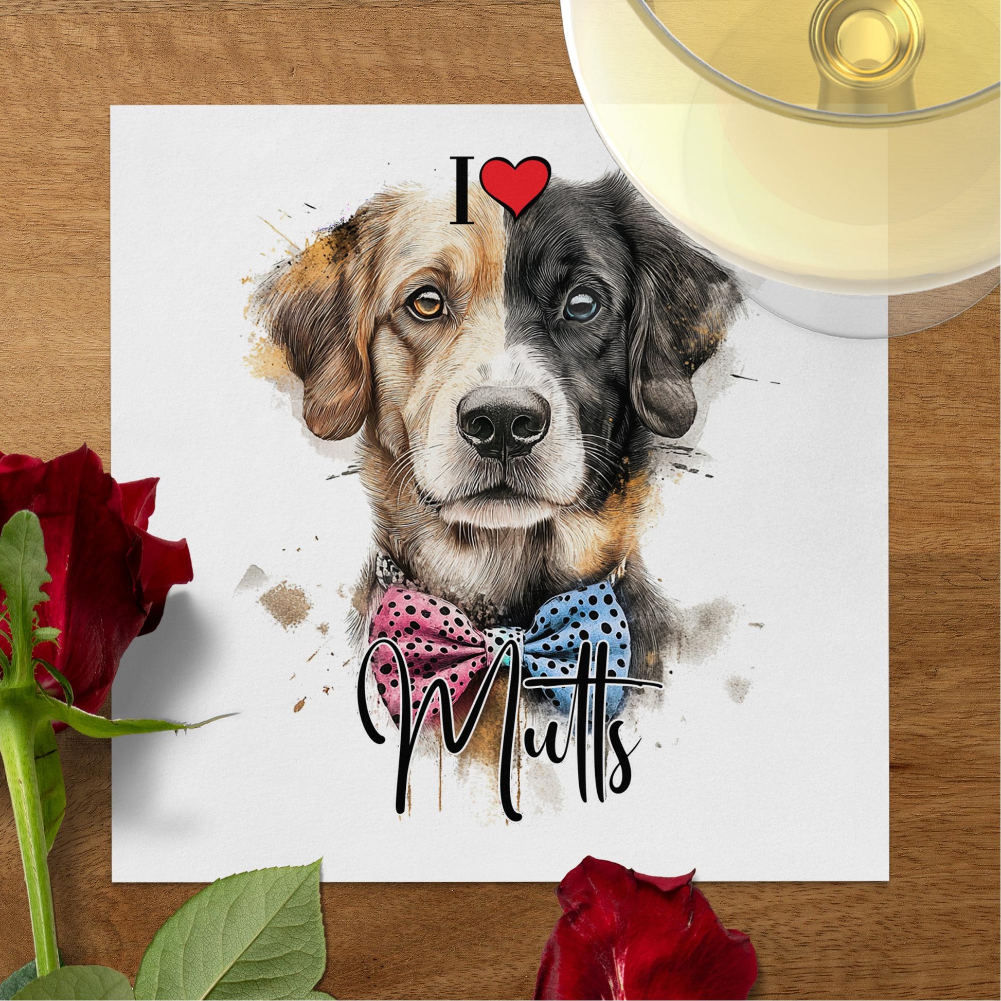 Mutt napkins, adding a whimsical touch to your pet-themed celebration or gathering.