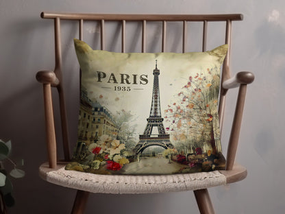 Add nostalgic Parisian flair to your room with the Paris 1935 pillow, boasting vintage art on a cozy, double-sided cushion.