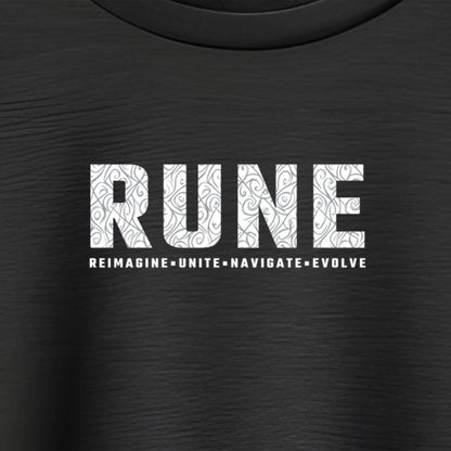 RUNE T-shirt Logo close up
