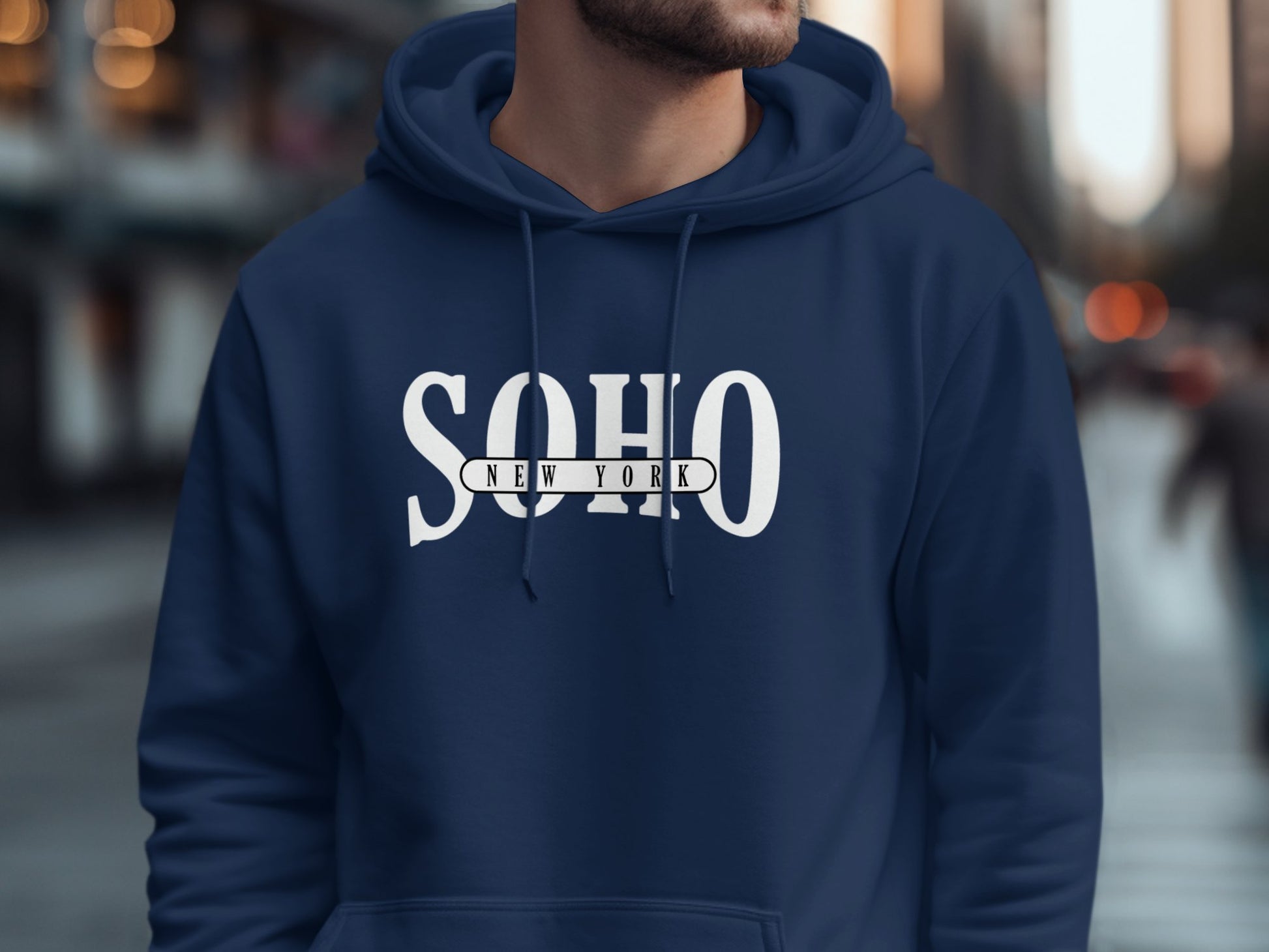 Soho New York Hoodie Navy