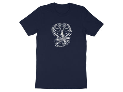 Special Forces Cobra t-shirt in navy with an eye-catching cobra graphic, made from soft cotton for all-day comfort & durability.