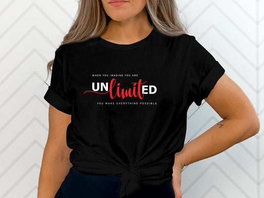 Unlimited Possibilities T-shirt – soft cotton, short sleeve, crew neck design, pre-shrunk, perfect for everyday wear