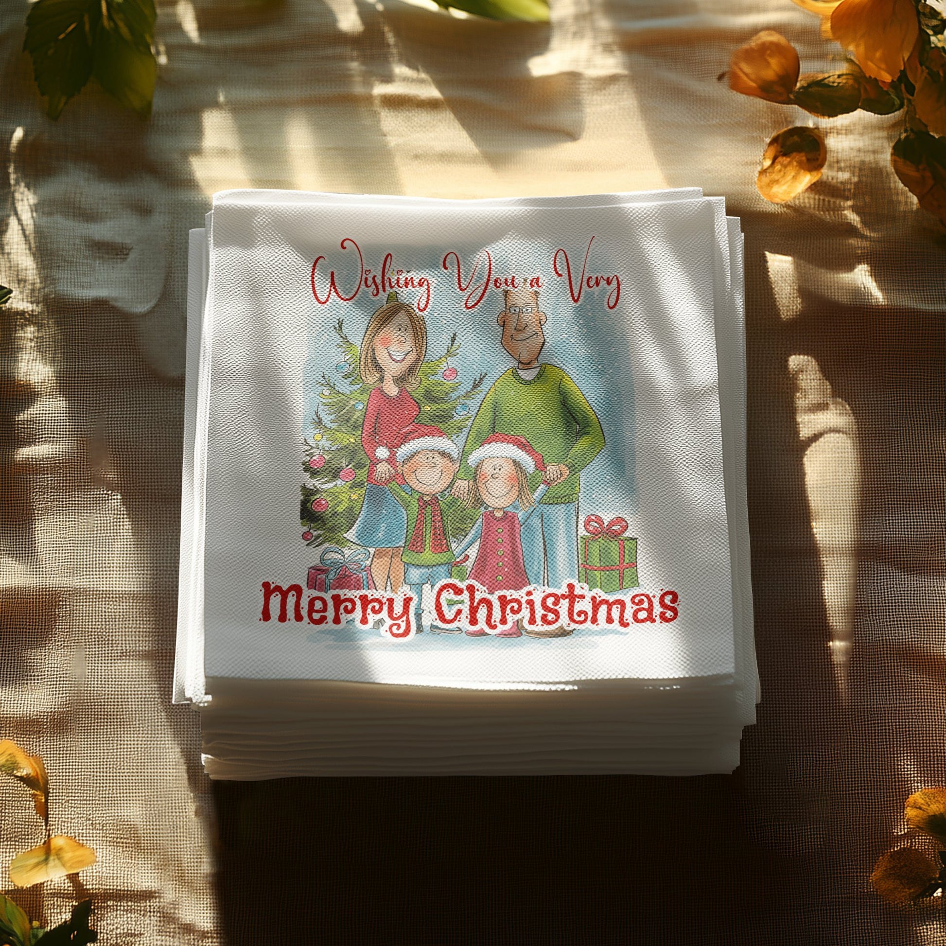 Wishing You A Merry Christmas Napkins Image 4