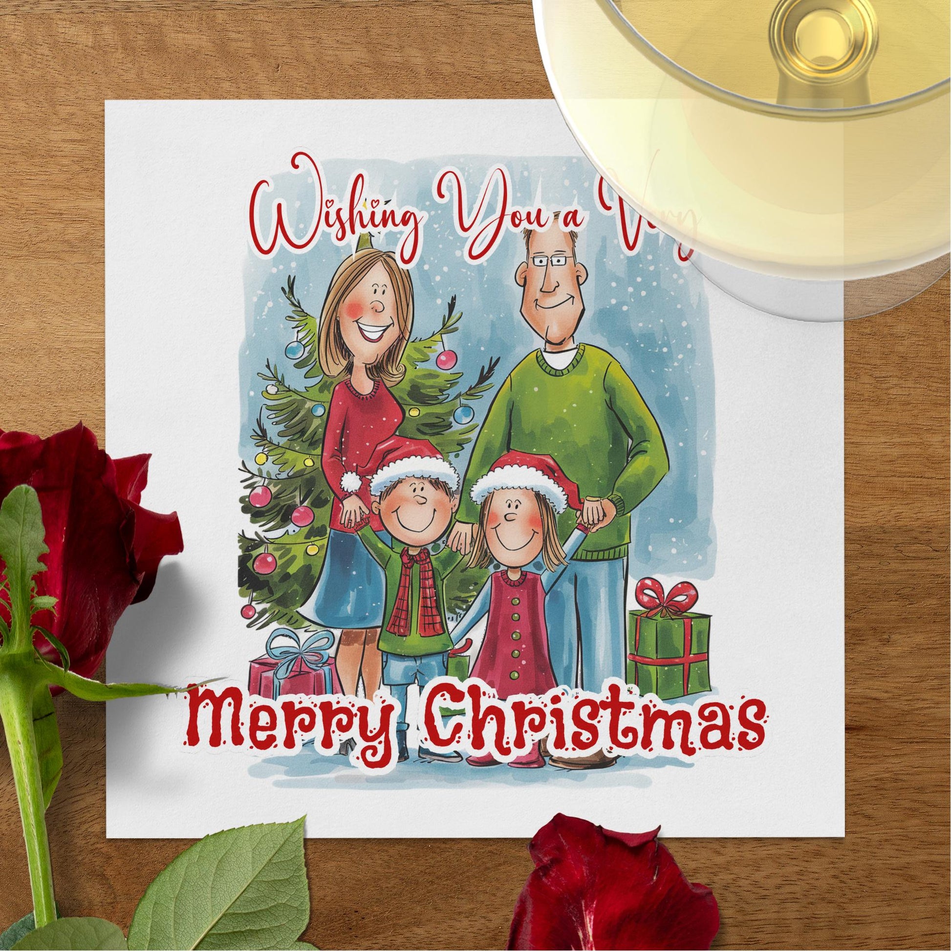 Wishing You A Merry Christmas Napkins Image 5