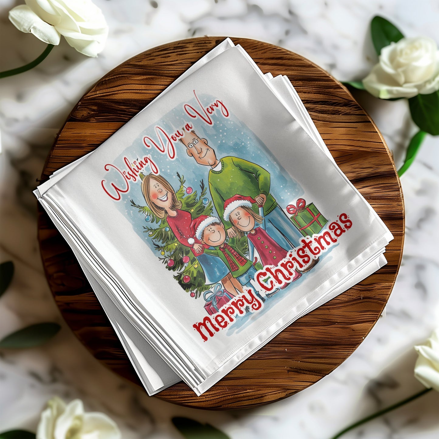 Wishing You A Merry Christmas Napkins