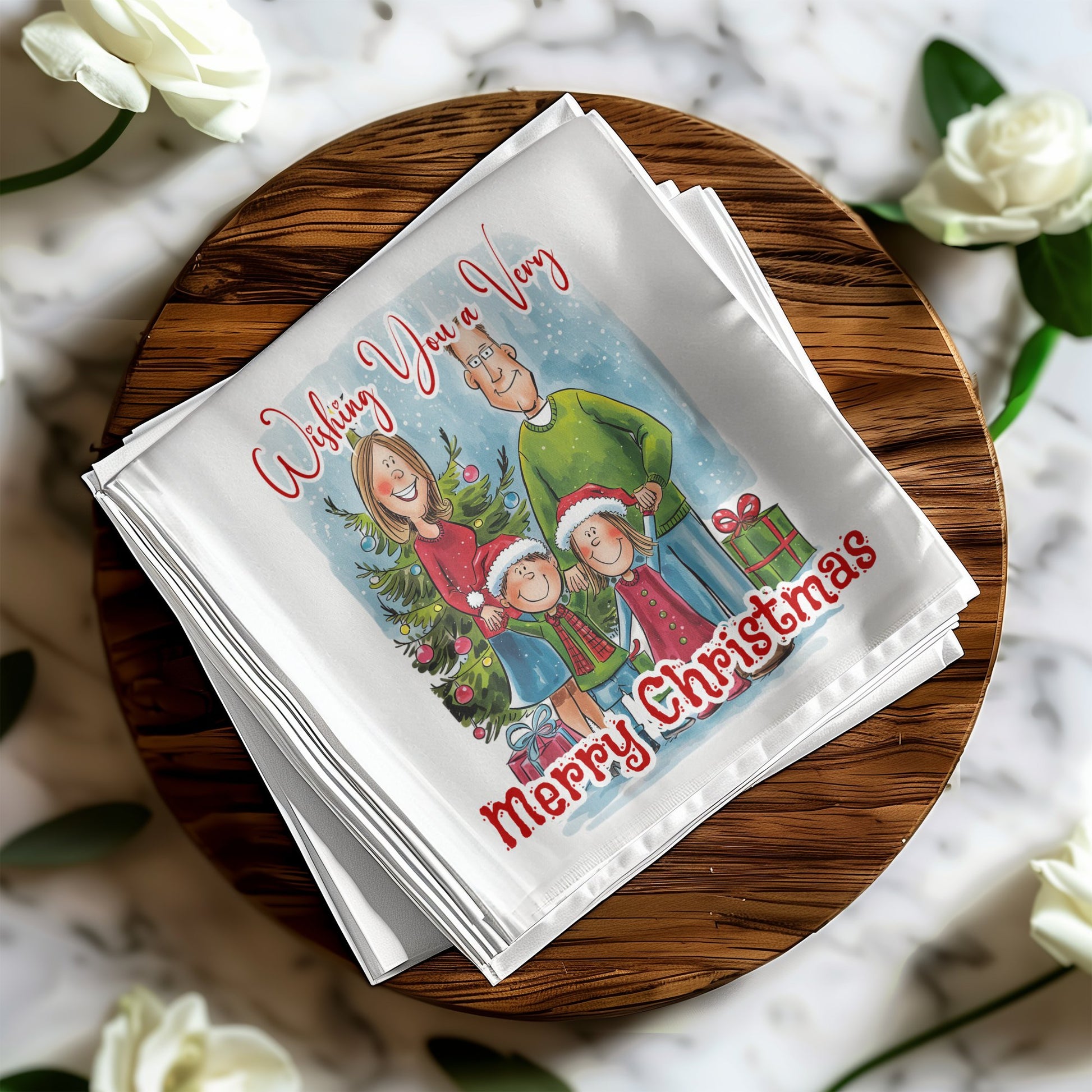 Wishing You A Merry Christmas Napkins